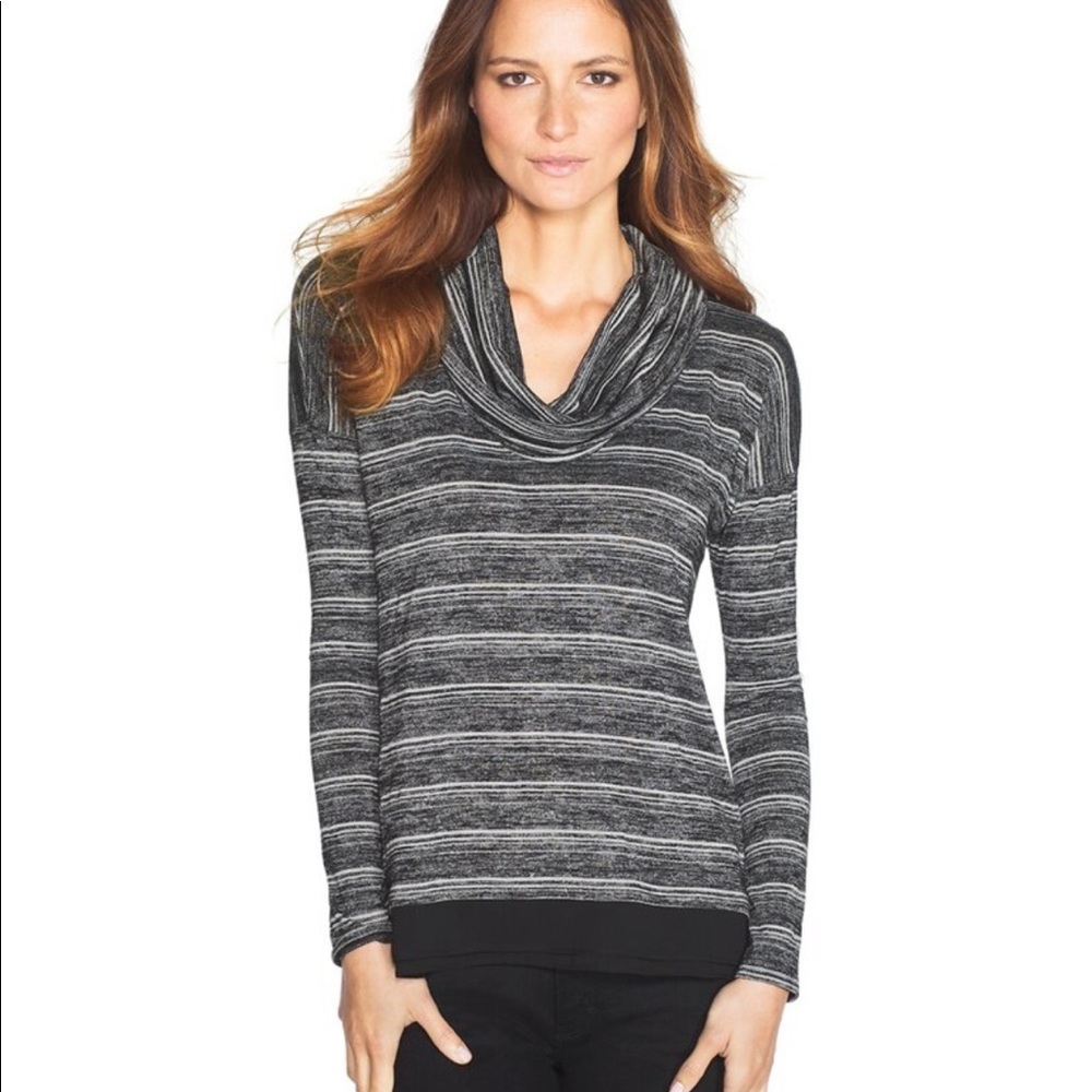 White House Black Market A-LINE COWL NECK